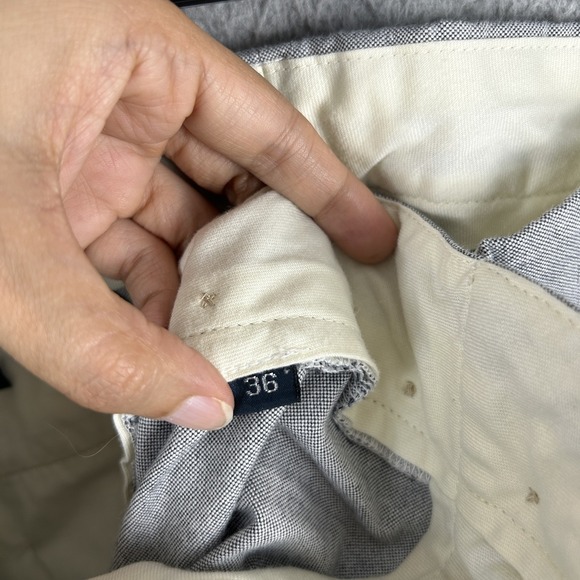 Polo Ralph Lauren Shorts Mens 36 Gray Classic Chino Button‎ Fly Casual Summer - Picture 9 of 10